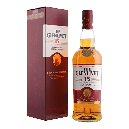 The Glenlivet 15 Jahre Single Malt Scotch Whisky – French Oak Reserve Scotch Single Malt Whisky – 1 x 0,7 l von Glenlivet