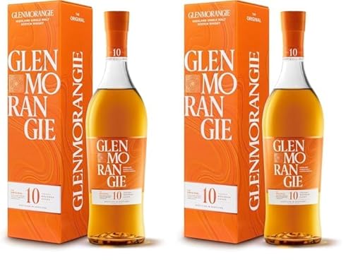 Glenmorangie 10 The Original Whisky, Single Malt Scotch Whisky, 10 Years, mit Geschenkverpackung, 0,7L (Packung mit 2) von Glenmorangie