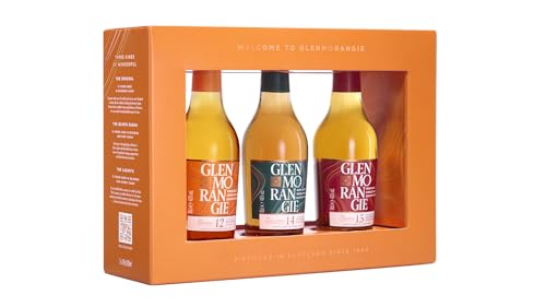 Glenmorangie Taster Pack, The Original 12 Years Old, Quinta Ruban 14 Years Old und Lasanta 15 Years Old Single Malt Whisky, 3x 0,1L von Glenmorangie