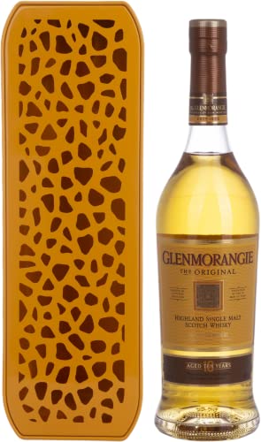 Glenmorangie THE ORIGINAL 10 Years Old Highland Single Malt Scotch Whisky 40%, Volume - 0.7 l in Tinbox Giraffe Design von Glenmorangie