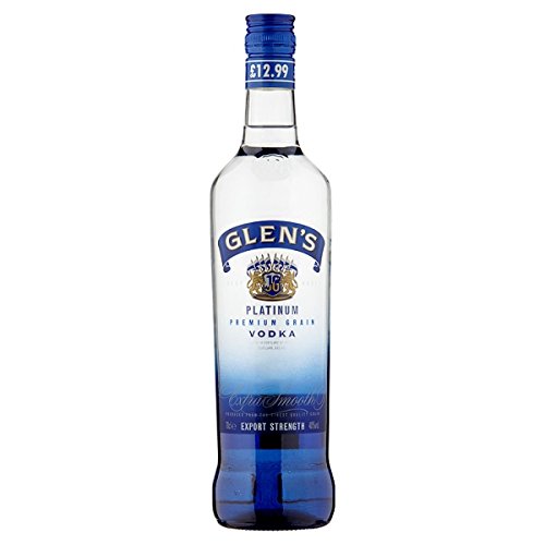Glen Platinum Premium-Grain Vodka 70cl Pack (6 x 70cl) von Glens