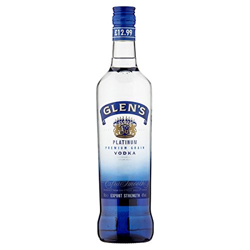 Glen Platinum Premium-Grain Vodka 70cl Pack (6 x 70cl) von Glen's
