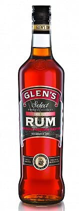 Glen's Dark Rum 100 cl Alkohol 37,5% - Idealer Rum für Cocktails im praktischen 1-LITER-Format - DarkRum von Glens