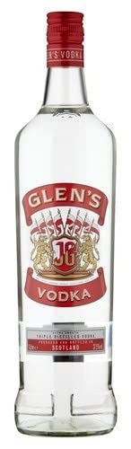 Glen's Vodka 100 cl Alkohol 37,5% - Idealer Wodka für Cocktails im praktischen 1-LITER-Format von Glens