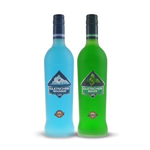 Gletscherwasser Likör (1x Gletscherwasser + 1x Gletscherminze) von Gletscherwasser