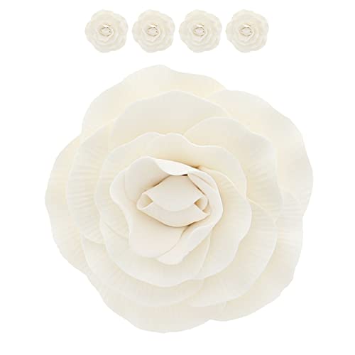 Global Sugar Art Pfingstrosen-Rosen, Zuckerblumen, Weiß, 4 Stück von Chef Alan Tetreault Global Sugar Art Pfingstrosen-Rosen, Zuckerblumen, Weiß, 4 Stück von Chef Alan Tetreault von Global Sugar Art