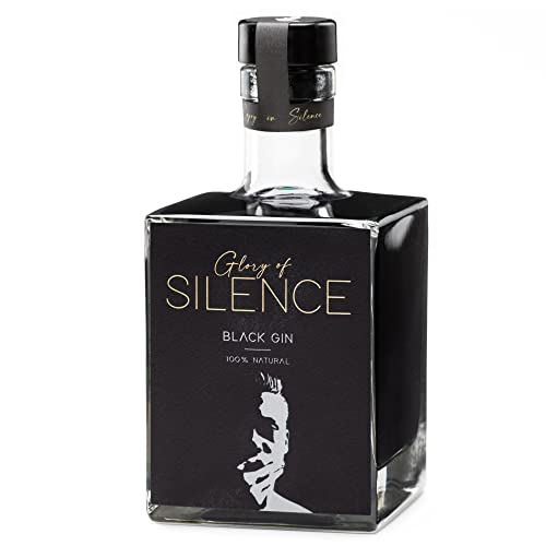 Glory of Silence Black Gin (0,5 l) | Schwarzer Gin mit fruchtiger Note aus Holunderblüte und Brombeere von Glory of Silence Gin