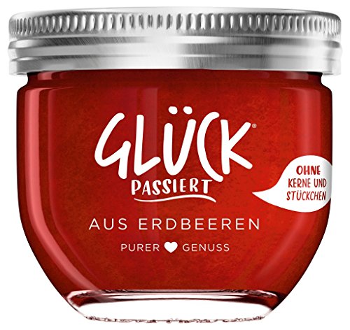 GLÜCK PASSIERT - aus Erdbeeren Fruchtaufstrich ohne Stückchen fein passiert - 230g GLÜCK PASSIERT - aus Erdbeeren Fruchtaufstrich ohne Stückchen fein passiert - 230g von Glück