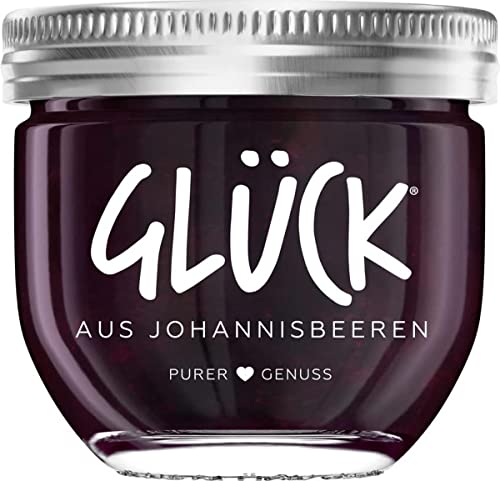 Glück Fruchtaufstrich schwarze Johannisbeere, 230 g Glück Fruchtaufstrich schwarze Johannisbeere, 230 g von Glück