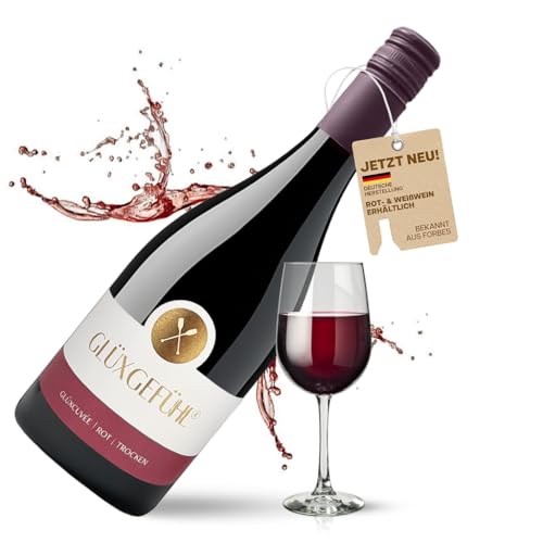 GlüxGefühl Rotwein Trocken Cuvée - Deutscher Rotwein Trocken aus Bad-Sobernheim - Cuvée Red Wine - Hochwertiger & Authentischer Rotwein - Geschenke für Weinliebhaber - Wein Geschenk (1 x 0,75L) GlüxGefühl Rotwein Trocken Cuvée - Deutscher Rotwein Trocken aus Bad-Sobernheim - Cuvée Red Wine - Hochwertiger & Authentischer Rotwein - Geschenke für Weinliebhaber - Wein Geschenk (1 x 0,75L) von GlüxGefühl