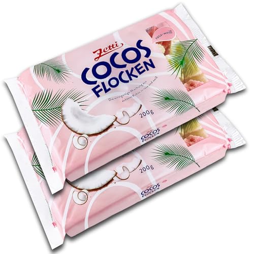 2 er Pack Zetti Cocosflocken rosa & weiß 2 x 200 g Knusperflocken 2 er Pack Zetti Cocosflocken rosa & weiß 2 x 200 g Knusperflocken von Gmbh