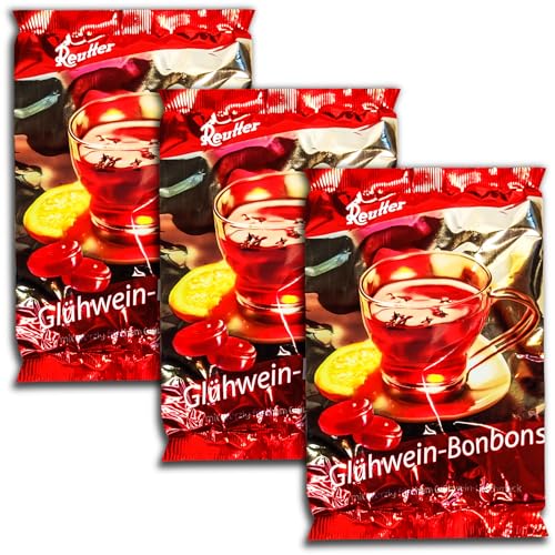 3 er Pack Reutter Glühwein-Bonbons 3 x 125g Bonbons mit Glühweingeschmack von Gmbh