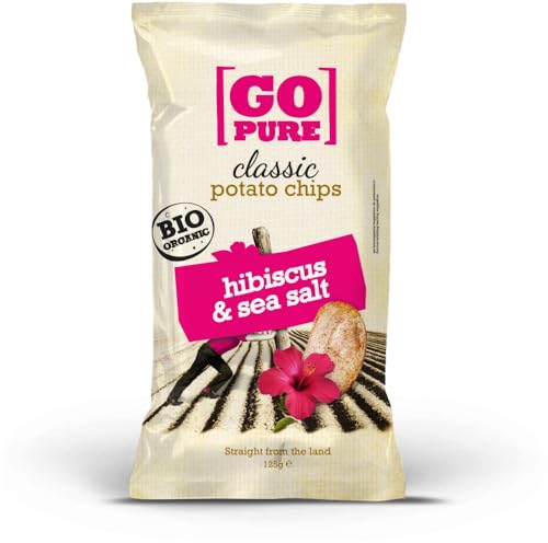 Classic potato chips hibiscus & sea salt 2 x 125 gr von GoPure