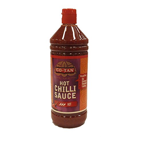 GoTan Hot Chilli Sauce 1000ml Flasche (Scharfe Chili Sauce) von Go Tan