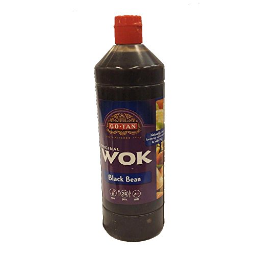 GoTan Original Wok 'Black Bean' Sauce 1000ml Flasche (schwarze Bohnen Sauce) von Go Tan