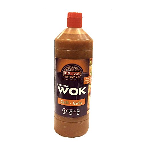 GoTan Original Wok Chilli-Garlic Sauce 1000ml Flasche (Chili-Knoblauch-Sauce) von Go Tan