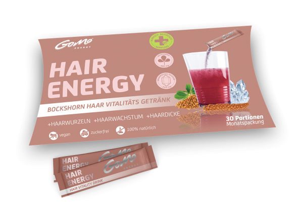 Hair ENERGY - Haar-Vital Getränk mit 3-fach Effekt, 100% natürliche Zutaten von GoMo ENERGY