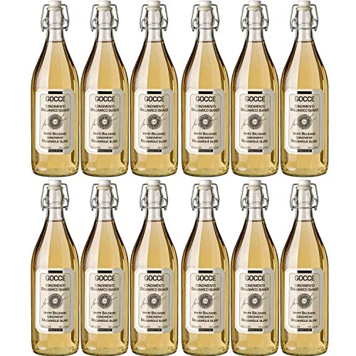 Gocce Balsama Bianco Weißer Balsamessig I Visando Paket (12 x 1.0l) von Gocce
