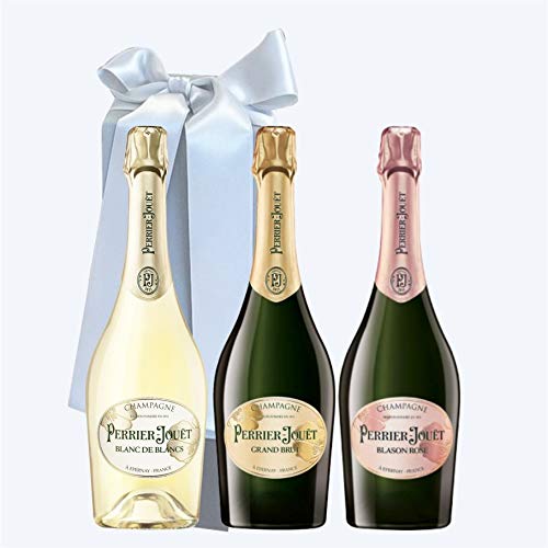 Champagne Packung mit 3 FLASCHEN PERRIER JOUET von GocciadiVino