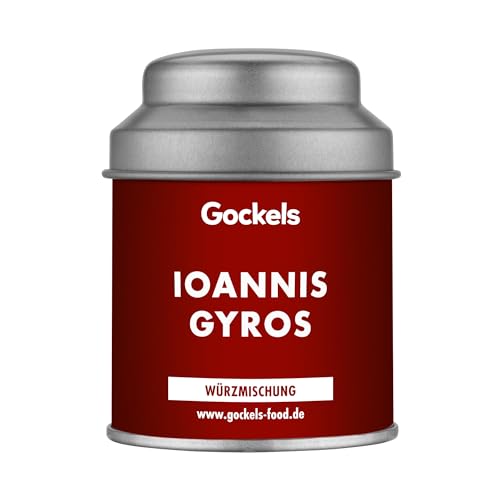 Ioannis Gyros Gewürz | handgemachte Gewürzmischung | Gockels Food Genussmanufaktur | z.T. Zutaten aus eigenem Anbau | Gourmet-Qualität in wiederverschließbarer Aroma-Dose | ohne Zusatzstoffe von Gockels