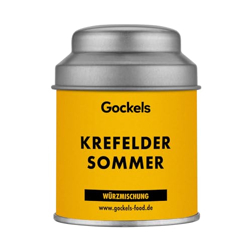 Krefelder Sommer Gewürz, handgemachte Gewürzmischung, Gockels Food Genussmanufaktur, Zutaten aus eigenem Anbau, Premium Qualiät in wiederverschließbarer Aroma-Dose, ohne Zusatzstoffe von Gockels