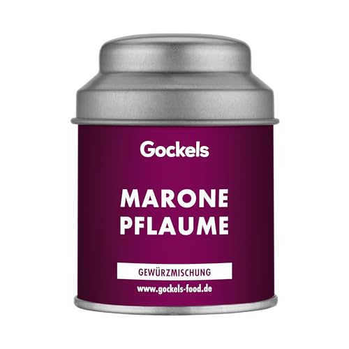 Marone Pflaume Gewürzmischung – Aromatische Würze für Wild, Rouladen, Eintöpfe & Fleischersatz – Mit Maronen, Pflaumen, Zimt & Wacholder – Perfekt für dunkles Fleisch, Saucen & Gemüse – 38g von Gockels