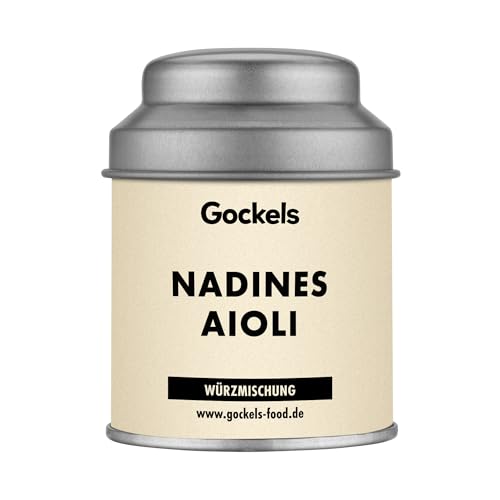 Nadines Aioli Gewürzmischung – Knoblauch-Dip & Würze für Fisch, Fleisch, Ofenkäse & Gemüse | Meersalz, Zitrone & Pfeffer | Ideal für Dips, Soßen & Grillgerichte von Gockels