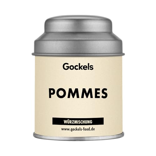 Pommes Gewürz – Würzmischung für Kartoffeln, Gemüse & Fisch – Mit Meersalz, Paprika, Rosmarin & Muscovadozucker – Nostalgischer Pommesbuden-Geschmack – Auch für Bratkartoffeln & Eierspeisen – 70g von Gockels