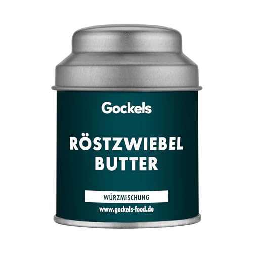 Röstzwiebelbutter Gewürz – Würzmischung für Butter, Fleisch & Kartoffeln – Mit Röstzwiebeln, Meersalz & Majoran – Hausgemachter Geschmack wie früher – Alternative zur Kräuterbutter – 47g von Gockels