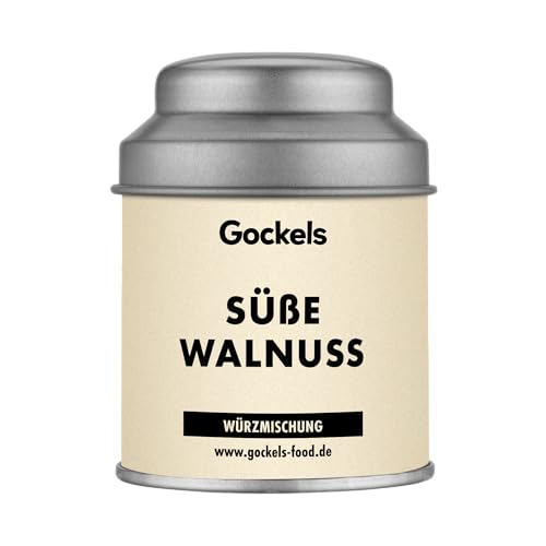 Süße Walnuss – Aromatischer Rohrohrzucker mit Walnuss, Tonkabohne & Minze | Für Desserts, Getränke, Porridge, Bowls & Plätzchen | Verführerisch nussig & fein süß von Gockels