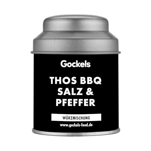 Thos BBQ Salz & Pfeffer – Premium Gewürzmischung mit 10 Pfeffersorten & Meersalz | Aromatisch & vielseitig | Für Fleisch, Fisch, Gemüse, Grill, Pasta & mehr | 100% natürlich von Gockels