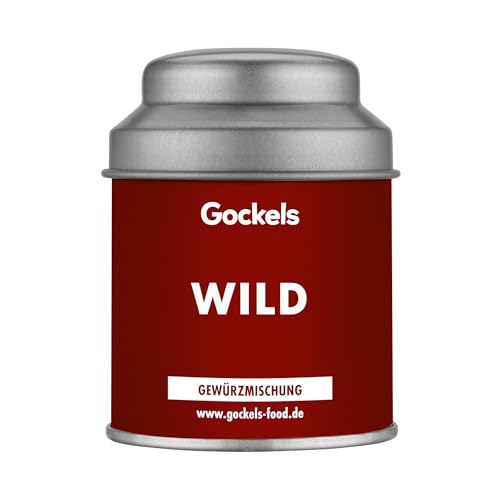 Wild Gewürz – Aromatische Gewürzmischung mit Wacholder, Pfeffer, Orangen & Steinpilzen – Für Wildgerichte, Eintöpfe, Ragouts & Saucen – Mit Kakao, Zimt & Anis – Handgemacht – 40g von Gockels