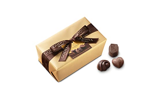 GODIVA Chocolatier Gold Bitterschokolade Ballotin - Reichhaltiges Sortiment an Premium Bitterschokolade - Klassischer und eleganter belgischer Ballotin - 500 gr von Godiva Chocolatier