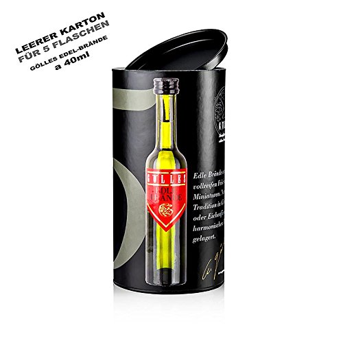 5er Präsentkarton für Miniatur-Edelbrand-Set - 5 x 40 ml, ohne Inhalt, Gölles, 1 St 5er Präsentkarton für Miniatur-Edelbrand-Set - 5 x 40 ml, ohne Inhalt, Gölles, 1 St von Gölles GmbH