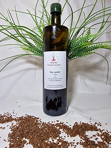 Leinöl 1 Liter frisch, naturtrüb, kaltgepresst Leinöl 1 Liter frisch, naturtrüb, kaltgepresst von Götte Vitalprodukte