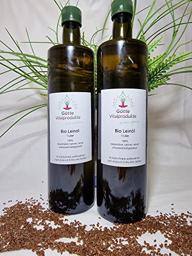 Leinöl 2 Liter, naturtrüb, kaltgepresst aus Bio Leinsamen Leinöl 2 Liter, naturtrüb, kaltgepresst aus Bio Leinsamen von Götte Vitalprodukte