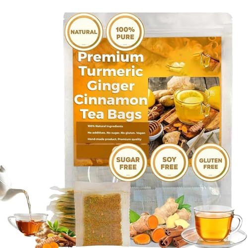 Turmeric Ginger Cinnamon Tea, Turmeric, Ginger, Cinnamon Blend Tea Bags, 100% Natural TurmericGinger CinnamonTea, CinnamonTea Bags, Supports Digestion, Sleep (1box) von Gokame