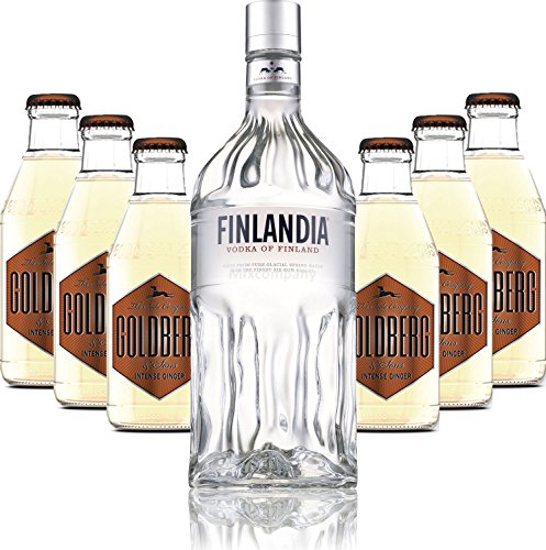 Moscow Mule Set - Finlandia Vodka 1L (40% Vol) + 6x Goldberg Intense Ginger 200ml - Inkl. Pfand MEHRWEG von Goldberg-Goldberg