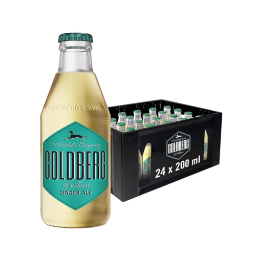 GOLDBERG Ginger Ale – 24 x 0,2L Glasflasche – Würzig-mildes Ingwer-Erfrischungsgetränk – Perfekt für Cocktails & Longdrinks GOLDBERG Ginger Ale – 24 x 0,2L Glasflasche – Würzig-mildes Ingwer-Erfrischungsgetränk – Perfekt für Cocktails & Longdrinks von Goldberg
