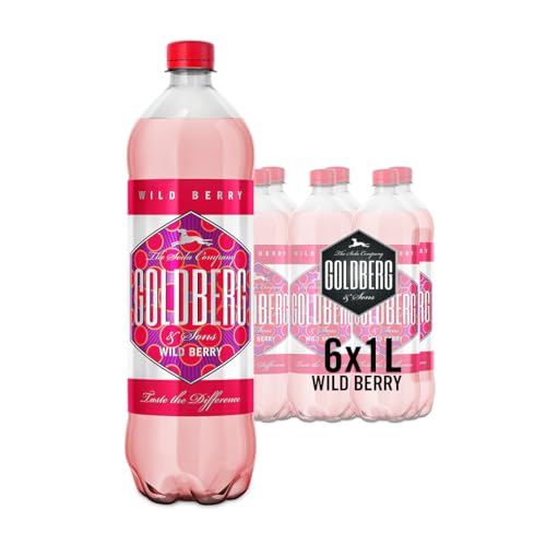 GOLDBERG Wild Berry – 6 x 1,0L PET-Flasche – Erfrischender Filler mit fruchtigen Beerennoten – Perfekt für spritzige Aperitifs & Cocktails GOLDBERG Wild Berry – 6 x 1,0L PET-Flasche – Erfrischender Filler mit fruchtigen Beerennoten – Perfekt für spritzige Aperitifs & Cocktails von Goldberg