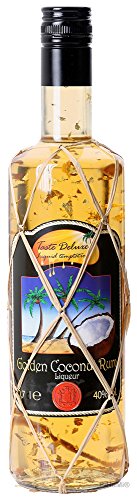 Golden Coconut Rum Likör 40% 0,7l Blattgold Edition PiHaMi® Gastro von Golden Coconut Rum