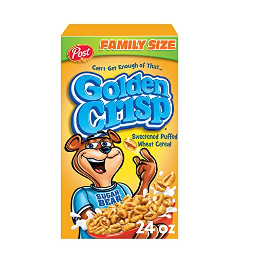 Golden Crisp Frühstückszerealien, gesüßtes gepufftes Weizenmüsli, 680 ml Box von Golden Crisp
