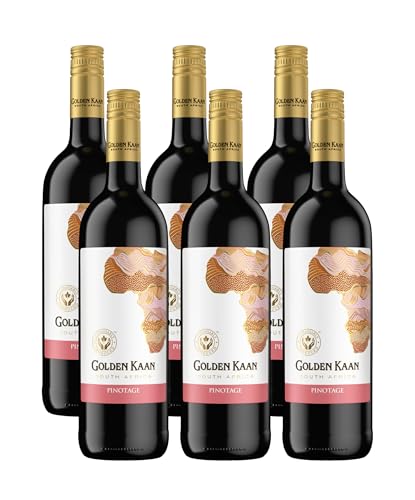 Golden Kaan Pinotage – Der trockene, ausdrucksvolle Rotwein des Qualitätsweingutes aus Südafrika (6 x 0,75l) von Golden Kaan