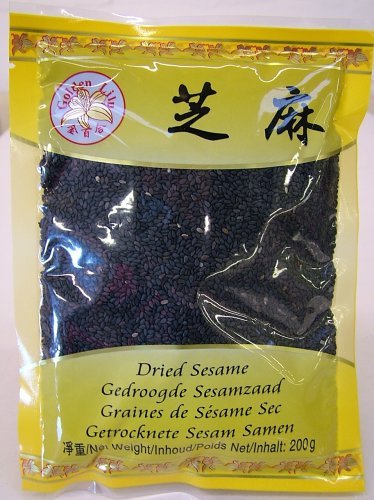 Golden Lily dried black Sesame, Getrockneter Schwarze Sesamsamen 200g von Golden Lily