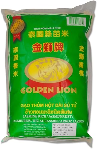 Golden Lion Jasmin Duftreis 9kg | Reis Jasmin Thai Hom Mali Rice von Golden Lion