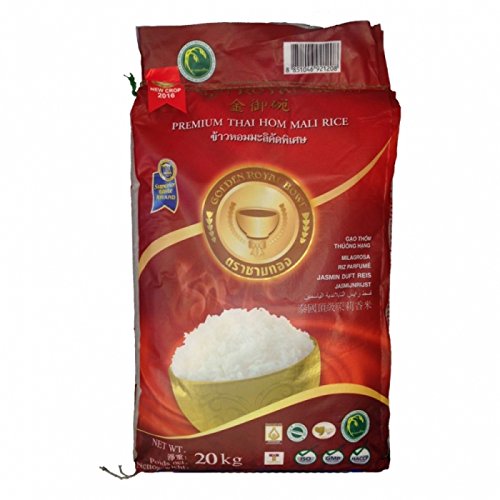Jasmin Duft Reis - Premium Thai Hom Mali Rice - Golden Royal Bowl 20kg Jasmin Duft Reis - Premium Thai Hom Mali Rice - Golden Royal Bowl 20kg von Golden Royal Bowl