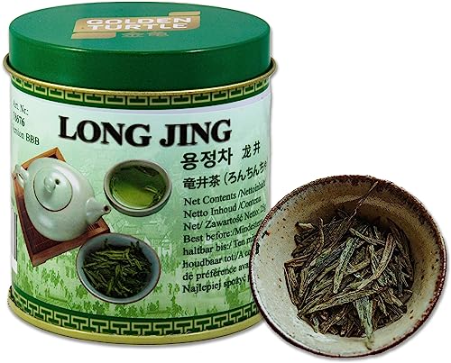 Gerösteter Chinesischer Grüner Tee Long Jing 25g | Loser Tee | Golden Turtle Grüntee von Golden Turtle