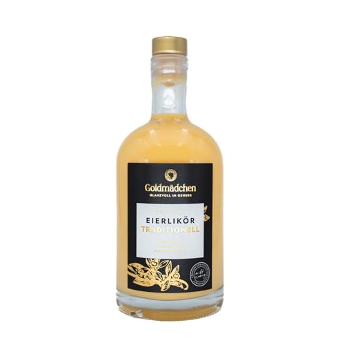 Goldmädchen Eierlikör Traditionell | Cremiger Likör mit Rum- und Vanillenoten | 17% Vol. Alkohol | Hergestellt aus regionalen Eiern | 500ml Goldmädchen Eierlikör Traditionell | Cremiger Likör mit Rum- und Vanillenoten | 17% Vol. Alkohol | Hergestellt aus regionalen Eiern | 500ml von Goldmädchen
