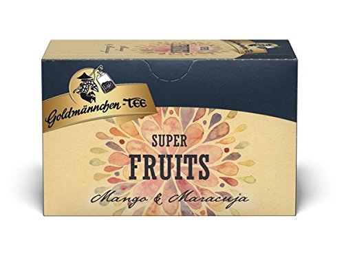 Goldmännchen Super Fruits mit Mango, Goji, Maracuja, Aronia (6 x 45g) von Goldmännchen Tee