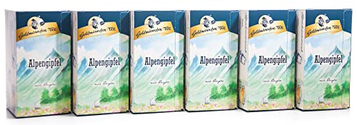 Goldmännchen-TEE Alpengipfel mit griechischem Bergtee 6er Pack von Goldmännchen Tee
